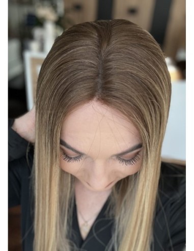 "MILENA 45  "LACE FRONT PERUKA Z WŁOSÓW NATURALNYCH  PREMIUM   "M"