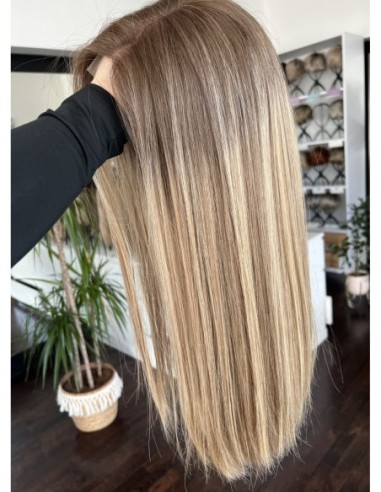 "MILENA 50  "LACE FRONT PERUKA Z WŁOSÓW NATURALNYCH  PREMIUM   "S"