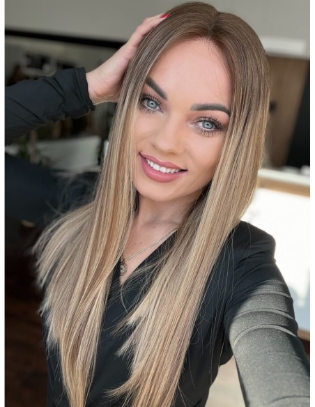 "MILENA 55  "LACE FRONT PERUKA Z WŁOSÓW NATURALNYCH  PREMIUM   "M"