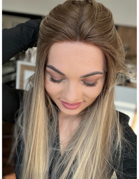 "MILENA 55  "LACE FRONT PERUKA Z WŁOSÓW NATURALNYCH  PREMIUM   "M"