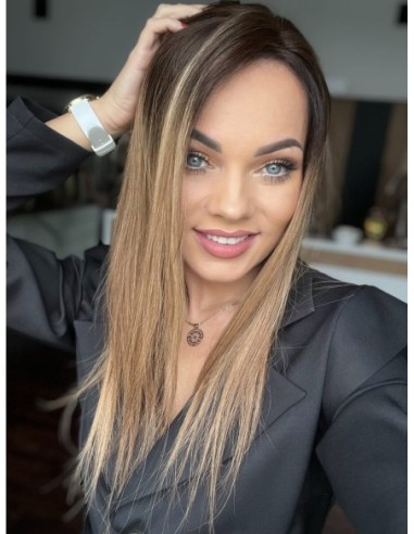 SELENE B8-45CM-TOPPER Z WŁOSÓW NATURALNYCH