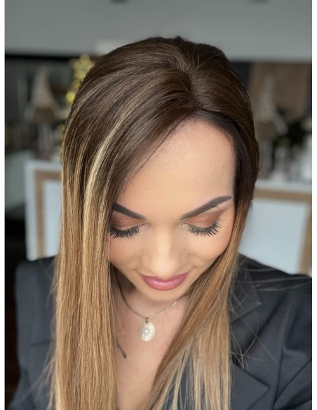 SELENE B8-45CM-TOPPER Z WŁOSÓW NATURALNYCH