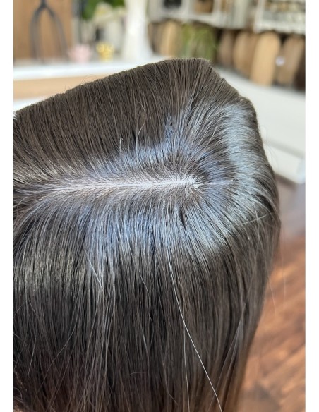 "KASIA  Z GRZYWKĄ 40 CM" TOPPER Z WŁOSÓW NATURALNYCH