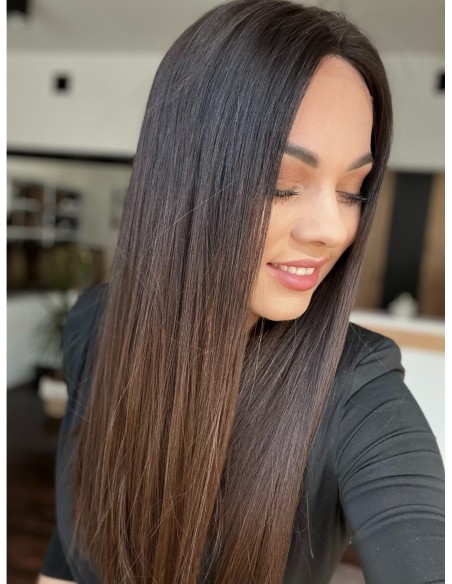 KASIA 50 CM"S"-PERUKA LACE FRONT Z WŁOSÓW NATURALNYCH PREMIUM  VIRGIN