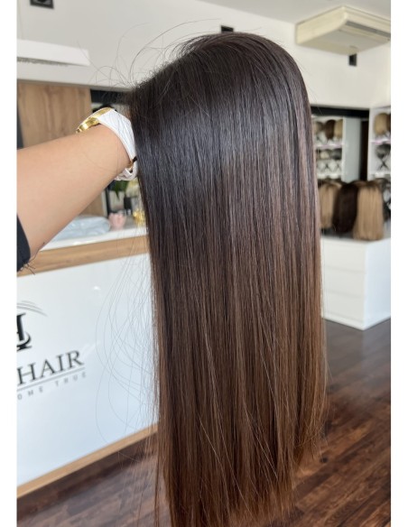 KASIA 50 CM"S"-PERUKA LACE FRONT Z WŁOSÓW NATURALNYCH PREMIUM  VIRGIN