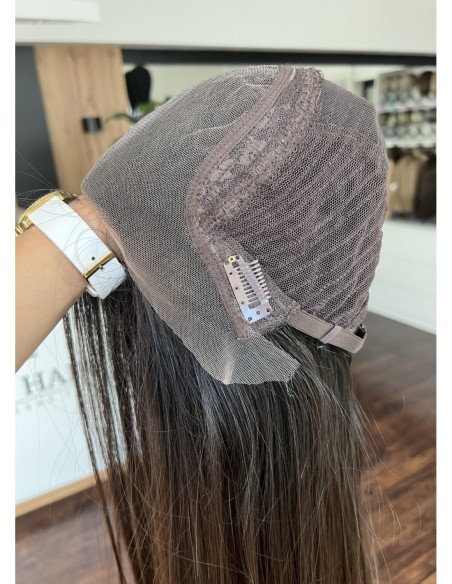 KASIA 50 CM"S"-PERUKA LACE FRONT Z WŁOSÓW NATURALNYCH PREMIUM  VIRGIN