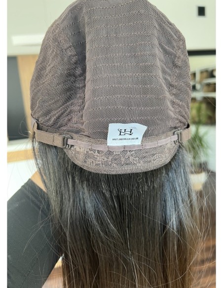 KASIA 50 CM"S"-PERUKA LACE FRONT Z WŁOSÓW NATURALNYCH PREMIUM  VIRGIN