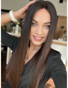KASIA 50 CM"M"-PERUKA LACE FRONT Z WŁOSÓW NATURALNYCH PREMIUM  VIRGIN 2