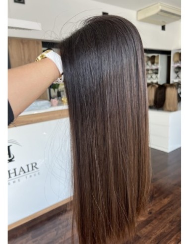 KASIA 50 CM"M"-PERUKA LACE FRONT Z WŁOSÓW NATURALNYCH PREMIUM  VIRGIN