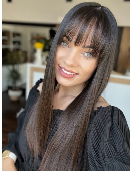 "KASIA  Z GRZYWKĄ 50-55 CM" TOPPER Z WŁOSÓW NATURALNYCH