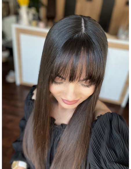 "KASIA  Z GRZYWKĄ 50-55 CM" TOPPER Z WŁOSÓW NATURALNYCH