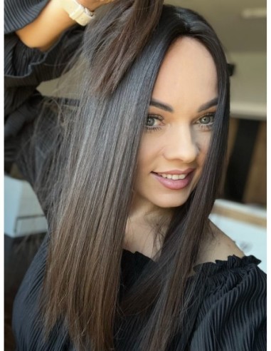 "KASIA 40 CM" TOPPER Z WŁOSÓW NATURALNYCH