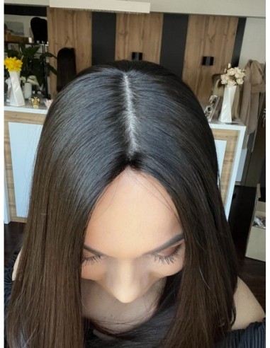 "KASIA 40 CM" TOPPER Z WŁOSÓW NATURALNYCH