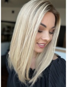 "ANIA 40 CM "S"  "LACE FRONT PERUKA Z WŁOSÓW NATURALNYCH  PREMIUM 2