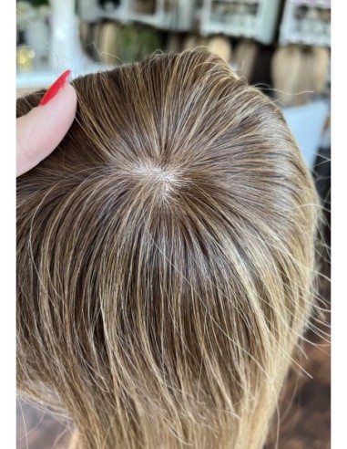 "Lio OL 35 cm z grzywką"- Mini topper z włosów naturalnych 35cm
