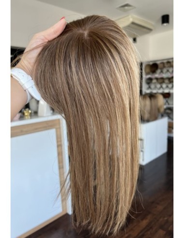 "Lio OL 35 cm z grzywką"- Mini topper z włosów naturalnych 35cm