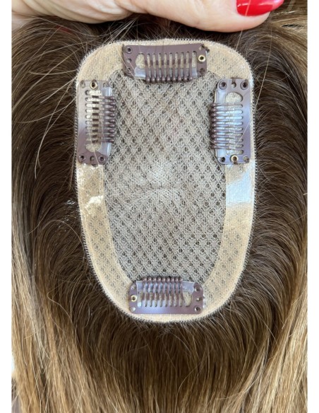 "Lio OL 35 cm z grzywką"- Mini topper z włosów naturalnych 35cm