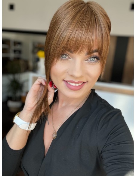 "Lio K4 35 cm z grzywką"- Mini topper z włosów naturalnych 35cm