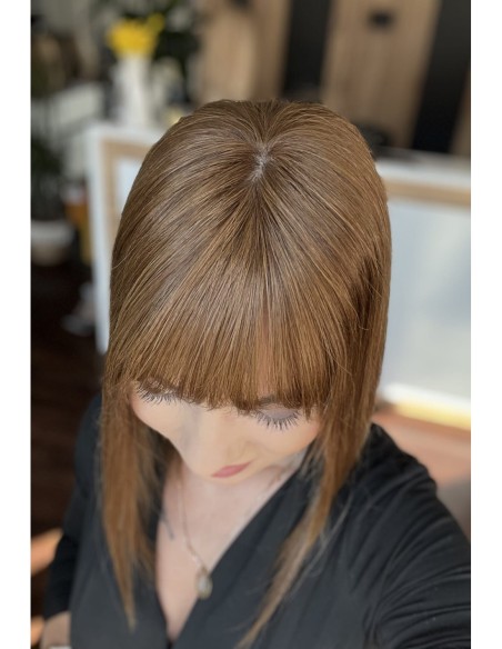 "Lio K4 35 cm z grzywką"- Mini topper z włosów naturalnych 35cm