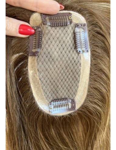 "Lio K4 35 cm z grzywką"- Mini topper z włosów naturalnych 35cm