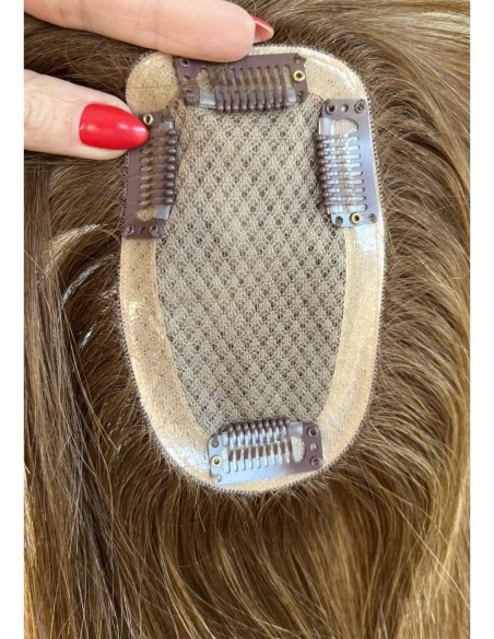 "Lio K4 35 cm z grzywką"- Mini topper z włosów naturalnych 35cm