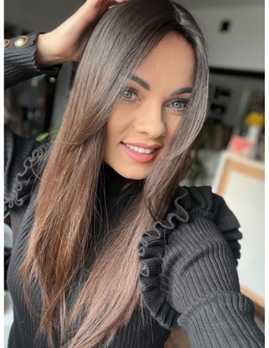 "KASIA  45-50 CM" TOPPER Z WŁOSÓW NATURALNYCH