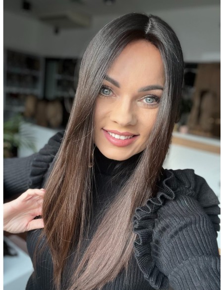 "KASIA  45-50 CM" TOPPER Z WŁOSÓW NATURALNYCH