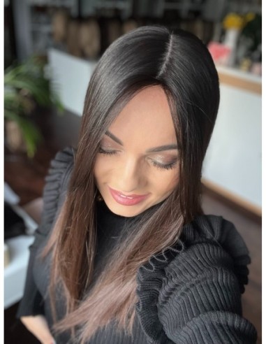 "KASIA  45-50 CM" TOPPER Z WŁOSÓW NATURALNYCH