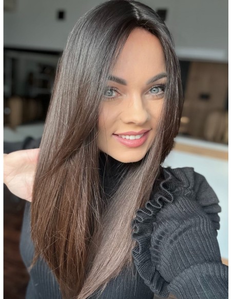 "KASIA  45-50 CM" TOPPER Z WŁOSÓW NATURALNYCH