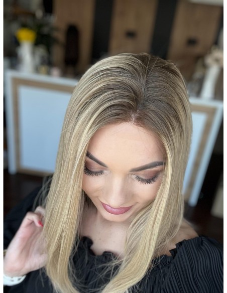 "ANIA 50 CM "S"  "LACE FRONT PERUKA Z WŁOSÓW NATURALNYCH  PREMIUM