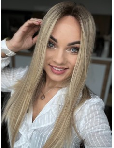 "ANIA 50 CM "S"  "LACE FRONT PERUKA Z WŁOSÓW NATURALNYCH  PREMIUM