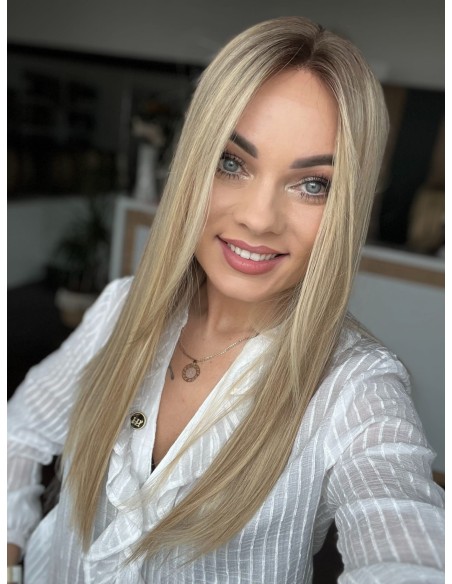 "ANIA 50 CM "S"  "LACE FRONT PERUKA Z WŁOSÓW NATURALNYCH  PREMIUM