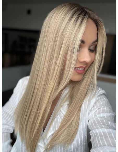 "ANIA 50 CM "S"  "LACE FRONT PERUKA Z WŁOSÓW NATURALNYCH  PREMIUM