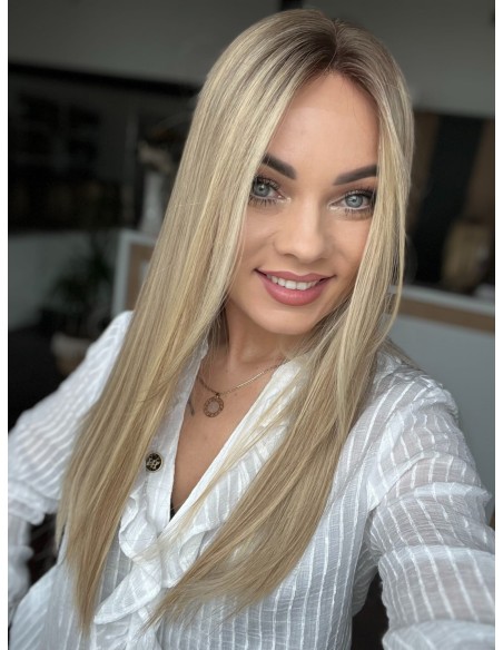 "ANIA 50 CM "S"  "LACE FRONT PERUKA Z WŁOSÓW NATURALNYCH  PREMIUM