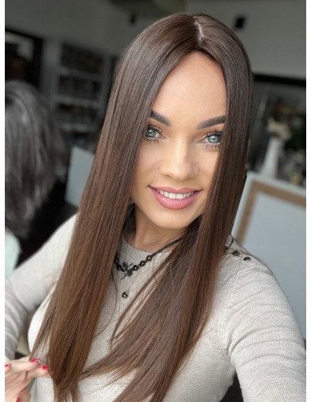 "BIANKA 50-55 CM" TOPPER Z WŁOSÓW NATURALNYCH