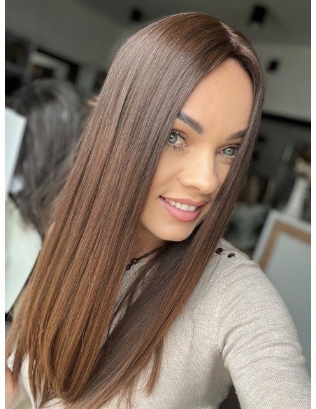 "BIANKA 50-55 CM" TOPPER Z WŁOSÓW NATURALNYCH