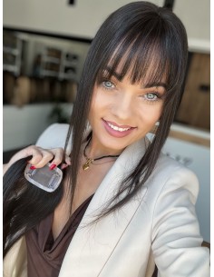 Grzywka/mini topper z włosów naturalnych K1B 40 cm