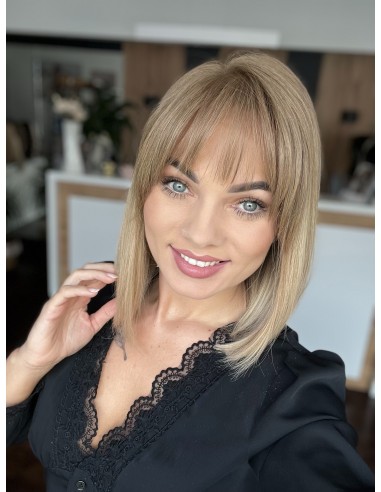 "NORA 4419GP"- PERUKA Z WŁOSÓW NATURALNYCH "M" Z GRZYWKĄ