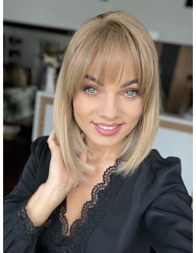 "NORA 4419GP"- PERUKA Z WŁOSÓW NATURALNYCH "M" Z GRZYWKĄ