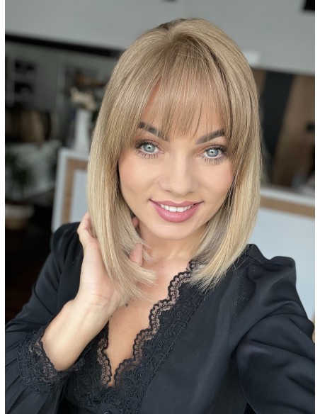 "NORA 4419GP"- PERUKA Z WŁOSÓW NATURALNYCH "M" Z GRZYWKĄ