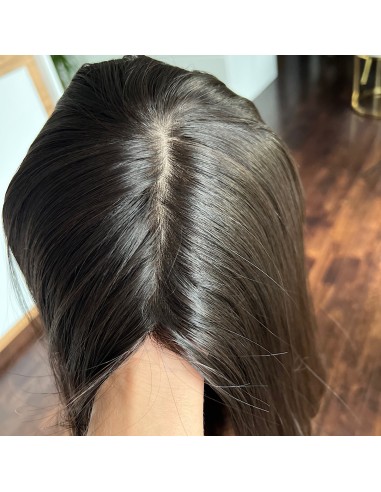 Olivia 1B 50 cm-Długa peruka z włosów naturalnych  S/M