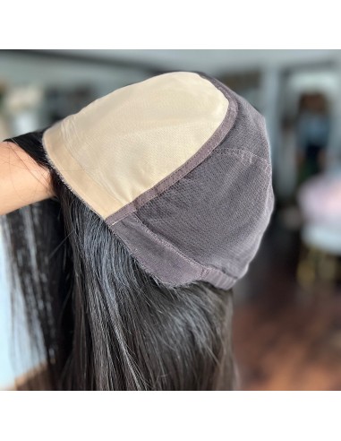 Olivia 1B 50 cm-Długa peruka z włosów naturalnych  S/M