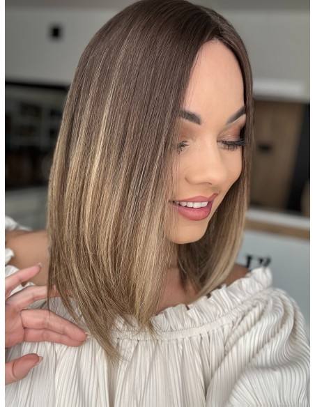 GABI 35 CM-TOPPER Z WŁOSÓW NATURALNYCH PREMIUM