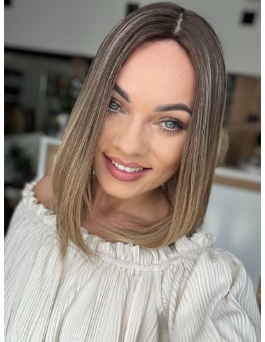 BAJA 35 CM-TOPPER Z WŁOSÓW NATURALNYCH PREMIUM