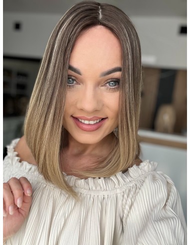 BAJA 35 CM-TOPPER Z WŁOSÓW NATURALNYCH PREMIUM