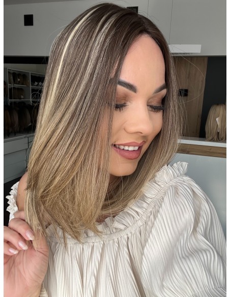 BAJA 35 CM-TOPPER Z WŁOSÓW NATURALNYCH PREMIUM