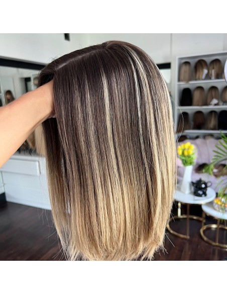 BAJA 35 CM-TOPPER Z WŁOSÓW NATURALNYCH PREMIUM