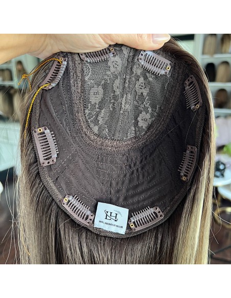 BAJA 55 CM-TOPPER Z WŁOSÓW NATURALNYCH PREMIUM