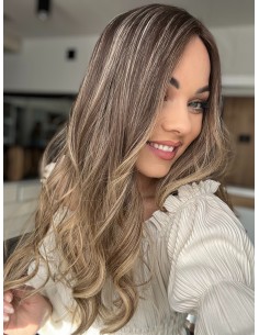 BAJA 55 CM-TOPPER Z WŁOSÓW NATURALNYCH PREMIUM