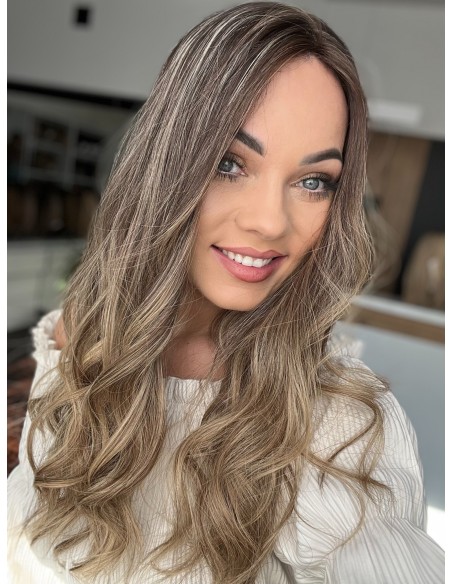 BAJA 55 CM-TOPPER Z WŁOSÓW NATURALNYCH PREMIUM